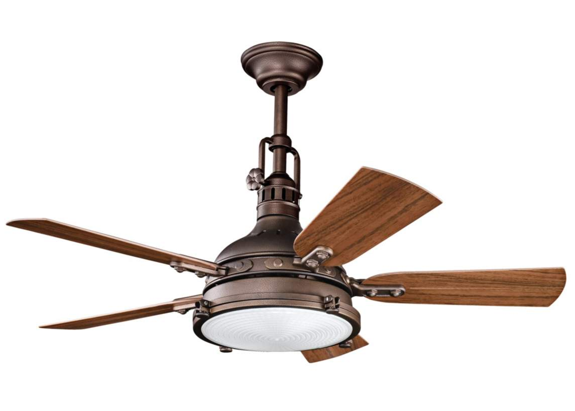 Kichler Hatteras Bay Ceiling Fan - 44 Weathered Copper