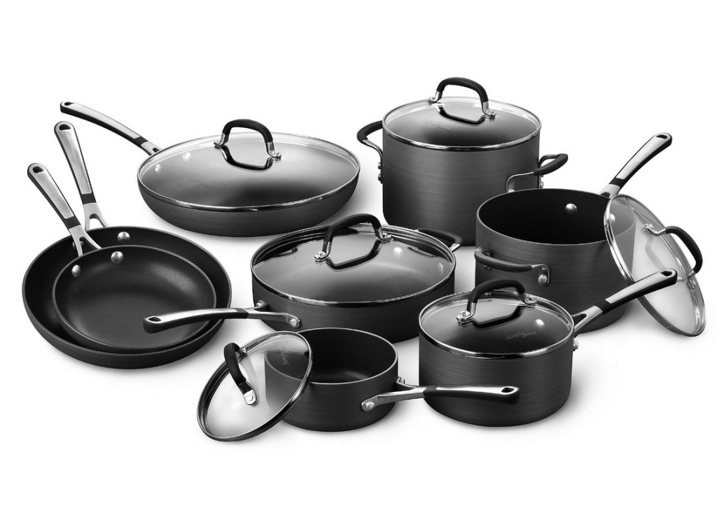 Calphalon Ceramic Non-Stick Taupe 8-Piece Cookware Set + Reviews | Crate & Barrel Canada